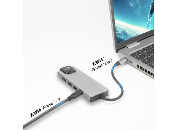 ACT AC7093 USB-C 4K MST Dokkingstasjon