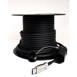 AiC HDMI Armert Hybrid 4K -  50 m HDMI 2.0 18Gbps