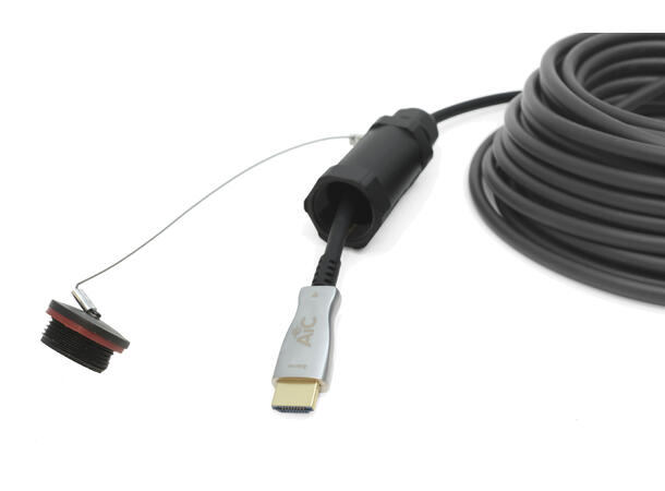 AiC HDMI Armert Hybrid 4K -  50 m HDMI 2.0 18Gbps 