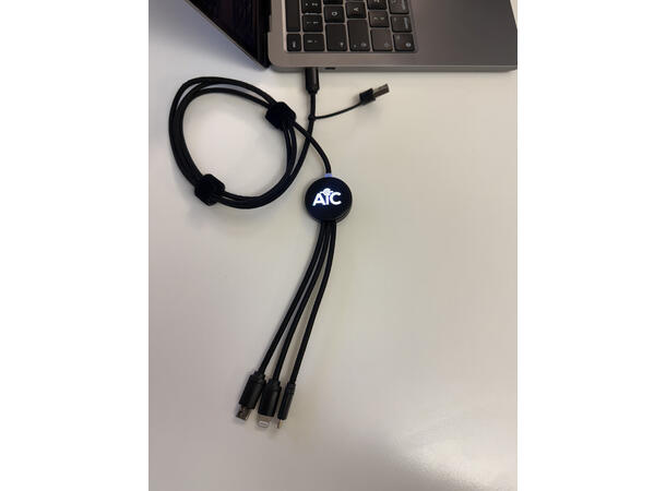 AiC Ladekabel USB-C til lightning, USB-C og USB micro 