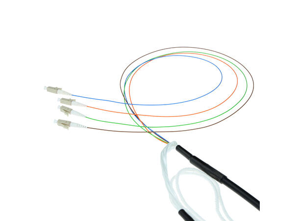 Fiberpatch OM3 50/125 LC-LC - 130 m LSZH Multimode Duplex Inne/ Ute Sort 