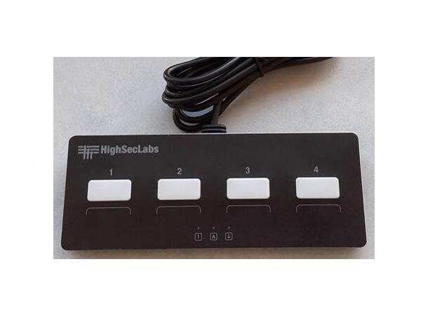 HighSecLabs Auxiliary Front Panel- Desk NIAP PP 4.0  2-Knappers Panel 
