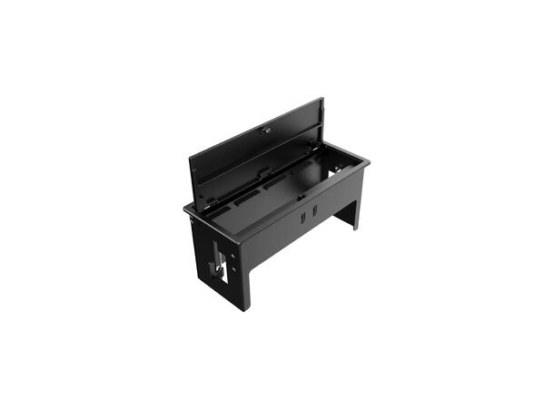 Kramer Bordbrønn 4 moduler- Kasse Sort Cutout 234 x 89 mm 