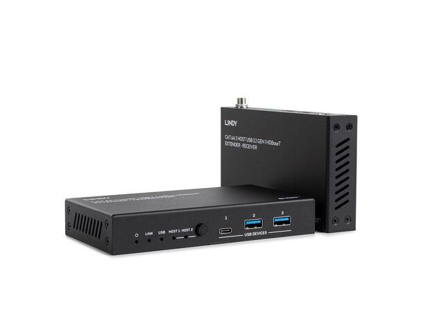 Lindy 43410 – 100m USB 3.2 Gen 1 Cat 6A HDBaseT Extender Langdistanse