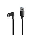 Lindy USB A>C kabel 3.2 1 m Vinklet USB-A USB-C 10Gbps
