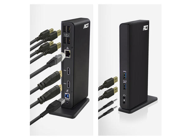 ACT AC7093 USB-C 4K MST Dokkingstasjon