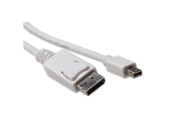 ACT MiniDP Kabel 4K -  2,0 m 32AWG Hvit MiniDisplayport 