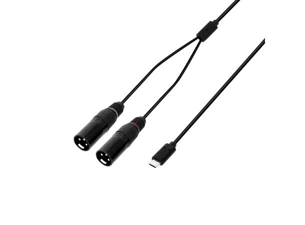 AH Kabel USB-C > 2x XLR - 3 m USB-C Han - XLR Han 