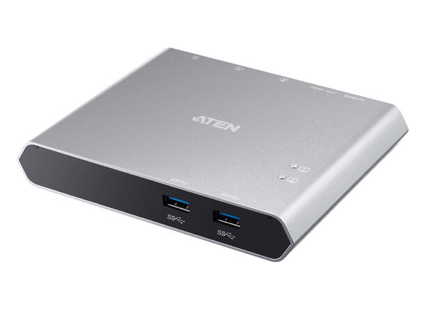 Aten 2 x 2-Port USB 3.0 Dock Switch Power pass through, HDMI output 