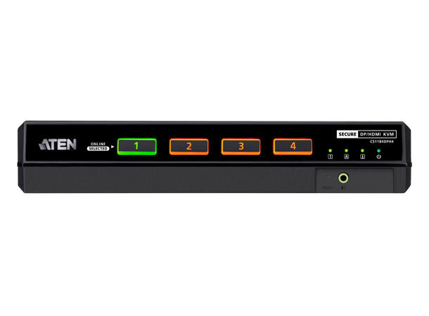 Aten Secure KVM Switch 4p 5K Combo port Single Display NIAP PSD PP 4.0 