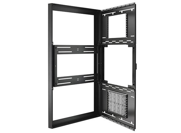 Chief Impact On-wall Skjermkabinett 48" Portrett Sort Maks 45kg 