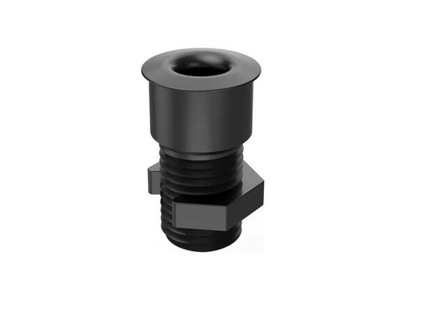 DFY Bordgjennomføring, Sort ø21mm 