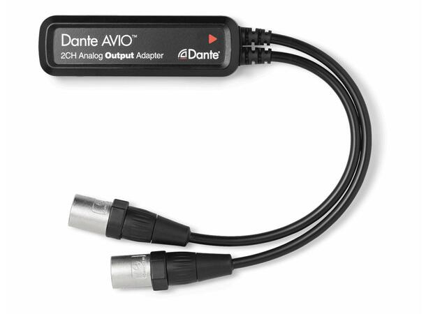 Dante AVIO Analog Output Adapter 2-kanal RJ45 > XLR 