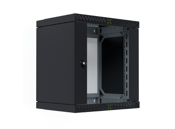 EFB Rack Skap X Vegg 19" 12U Rack 12U Sort Maks 60kg 