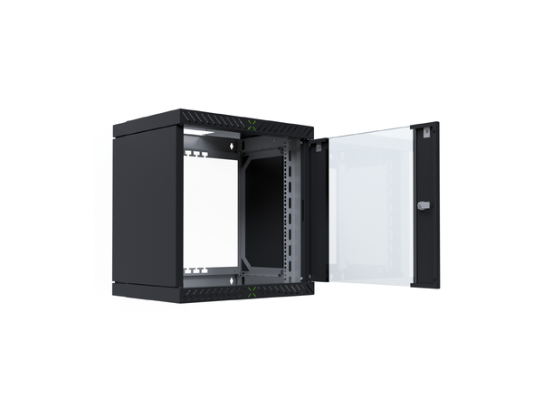 EFB Rack Skap X Vegg 19" 12U Rack 12U Sort Maks 60kg 