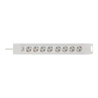 FF E8V30 Strømskinne 8x strøm 3 m Hvit