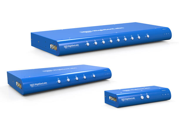 HighSecLabs Secure KM 4p No-Video NIAP PP 3.0, Tempest *B-vare* 