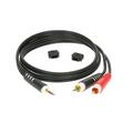 Klotz Audioadapter 3,5 - 2xRCA - 1.0 m 3,5mm plugg til 2x RCA Phono Han