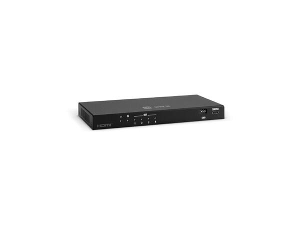 LD 1x4 8K HDMI Splitter Audio Extractor Web GUI, TCP/IP and IR Control 