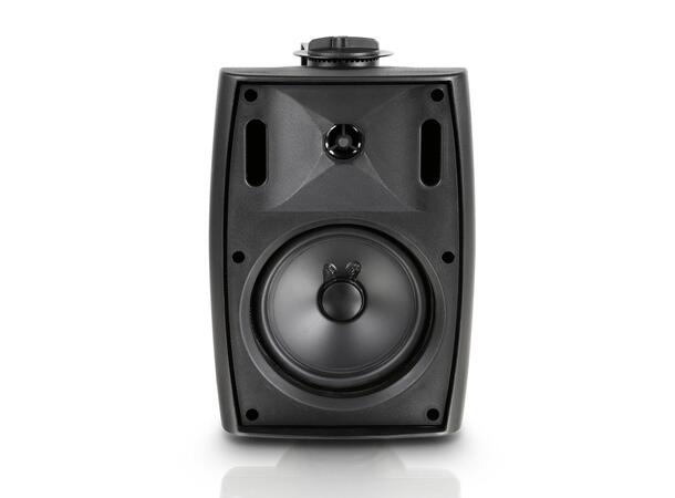 LD Høyttaler Vegg 5,25" Passiv 100V Sort (1 par) inkl. veggfeste 