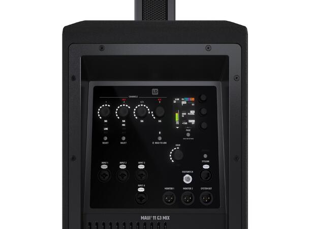 LD Systems MAUI 11 G3 MIX - Sort Søyle-PA m/digital mikser og Bluetooth 