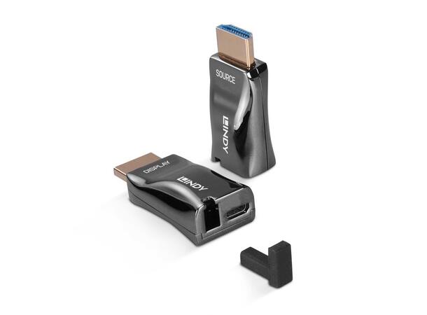 Lindy HDMI 4K60 Dongle Extender Maks 300 m LC OM3/OM4 