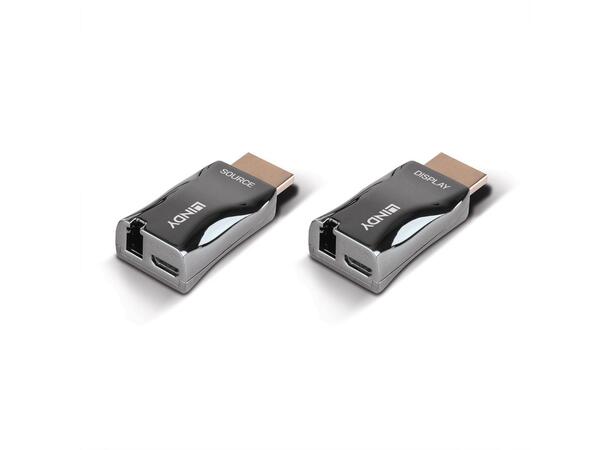 Lindy HDMI 4K60 Dongle Extender Maks 300 m LC OM3/OM4 