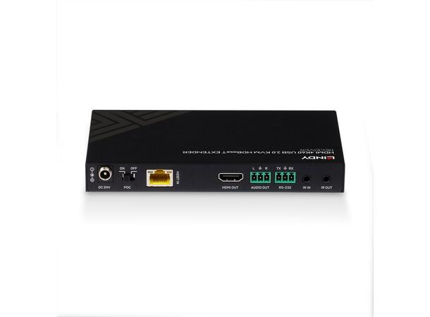 Lindy Mottaker HDMI 4K60, IR & RS232 HDBaseT Cat.6 KVM, 150m 