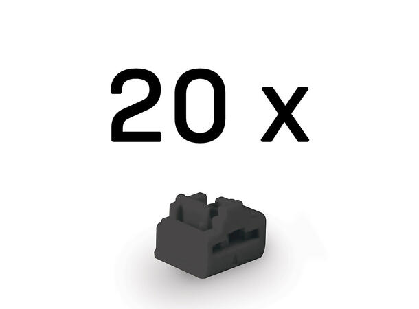 Lindy RJ45 Port Blocker 20pk Sort 20 låser 