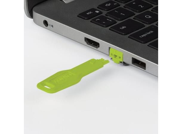 Lindy RJ45 Port Blocker Kit Grønn 10 låser og nøkkel 