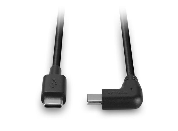 Lindy USB C Rett>C kabel Vinklet 0,5 m USB 2.0 480Mbps 