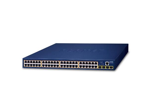 Planet Switch 48-p Gigabit 48xPoE 4xSFP Layer2 500-600 watts 