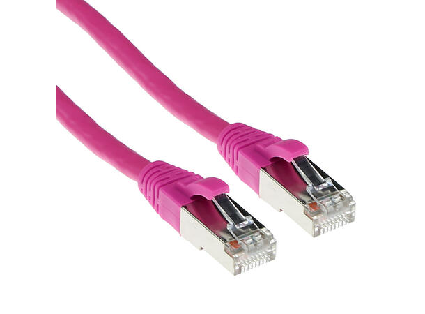 SFTP Patch Cat.6A - 0,5 m Rosa Snagless 500MHz 26AWG 