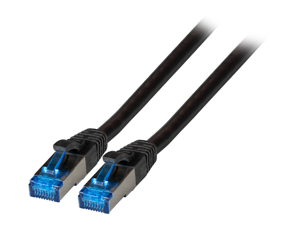 SFTP Patch Cat.6A/ 7 - 10 m Svart LSZH 500MHz 26/7AWG Halogenfri Superflex 
