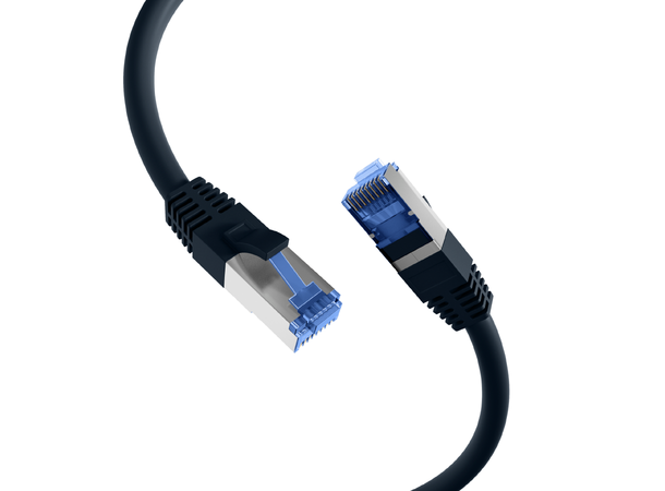 SFTP Patch Cat.6A/ 7 -  5,0 m Svart LSZH 500MHz 26/7AWG Halogenfri Superflex 