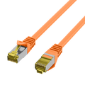 SFTP Patch Cat.7/6A - 0,25m Oransje LSZH 600MHz 26/27AWG PiMF Halogenfri Snagless