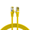 SFTP Patch Cat.7/6A - 10 m Gul LSZH 600MHz 26/27AWG PiMF Halogenfri Snagless