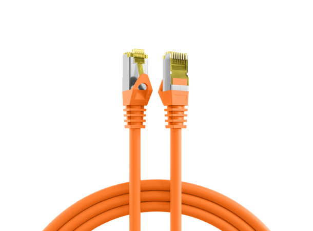 SFTP Patch Cat.7/6A - 20 m Oransje LSZH 600MHz 26/27AWG PiMF Halogenfri Snagless 