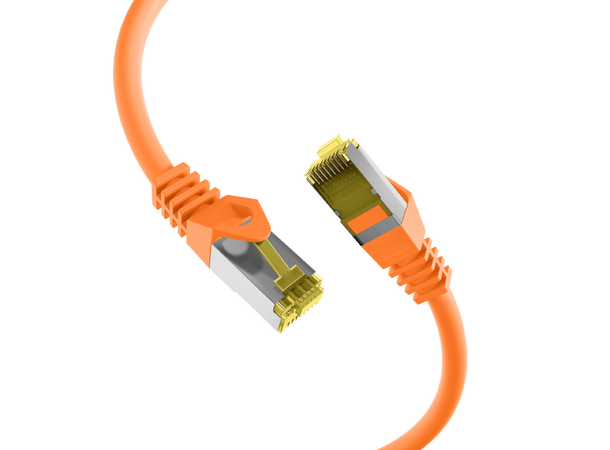SFTP Patch Cat.7/6A - 20 m Oransje LSZH 600MHz 26/27AWG PiMF Halogenfri Snagless 
