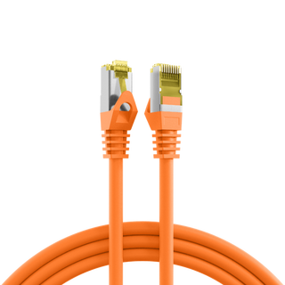 SFTP Patch Cat.7/6A -  3 m Oransje LSZH 600MHz 26/27AWG PiMF Halogenfri Snagless