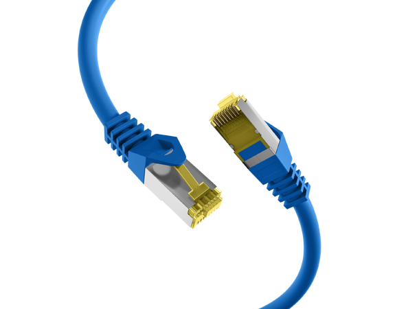 SFTP Patch Cat.7/6A -  7,5 m Blå LSZH 600MHz 26/27AWG PiMF Halogenfri Snagless 