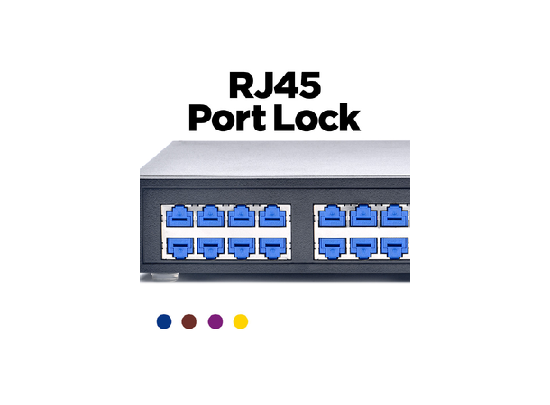 Smartkeeper Essential RJ45 Lås - Blå RJ45 Port Lås - 12stk 