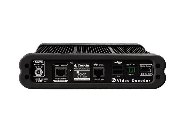 ZyPer4K Copper Decoder Dante Icron PoE+ 4K SDVoE USB-C 