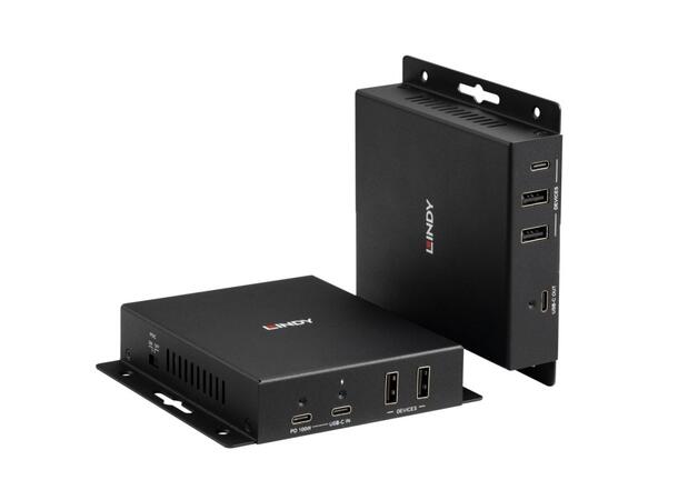 150m CAT6 DisplayPort 4K KVM Extender med USB, IR, RS-232 og HDBaseT
