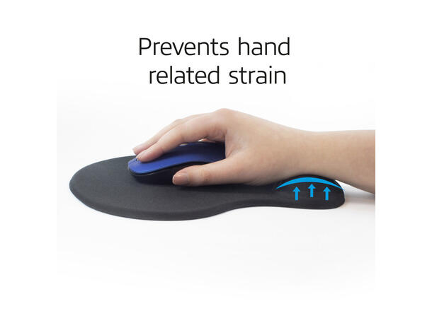 ACT Musematte Comfort Gel Ergonomisk Sort 