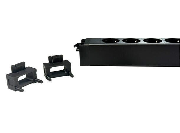 AiC Snap Mount for DAISY strømskinne Sort 