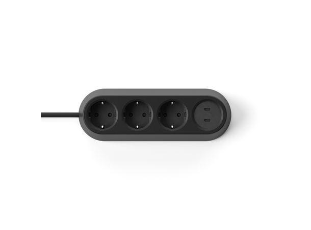 FF Nomad Block 04 - Sort 3xStrøm 2xUSB-C 30W 3 m 