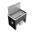 Kramer Bordbrønn 2 moduler- Kasse Alu Cutout 134 x 89 mm