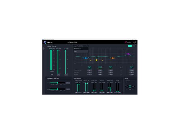 Kramer Høyttaler Vegg 30W PoE Dante 6.5" 2-Veis PoE Dante Sort (1 stk) 