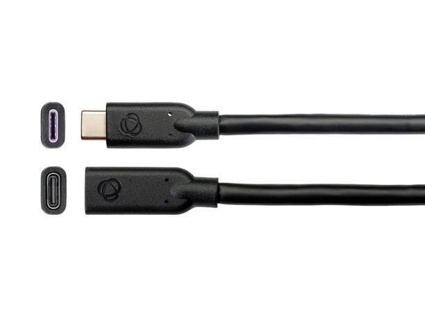 Kramer USB-C kabel USB 3.2,10 cm Full Feature C(F) - C(M) USB- Kabel Sort 